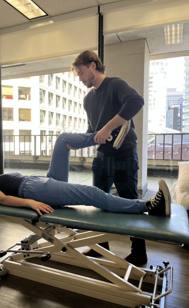 Chiropractor performs Chiropractic assessment