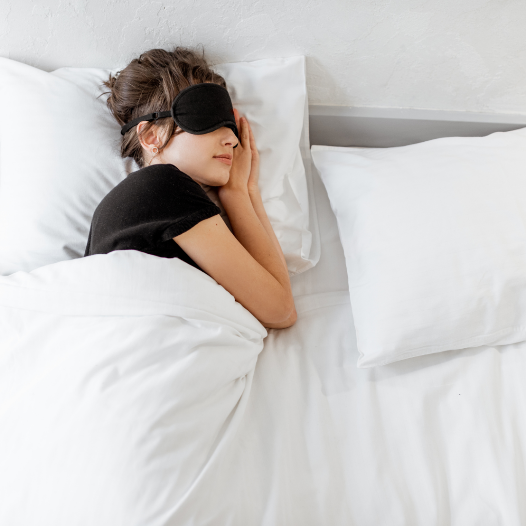 woman is sleeping better due to chiropractic care