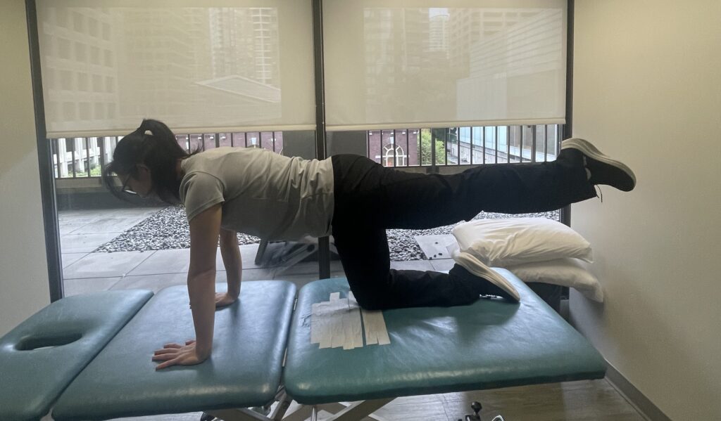 Straight-Leg Kneeling Donkey Kick