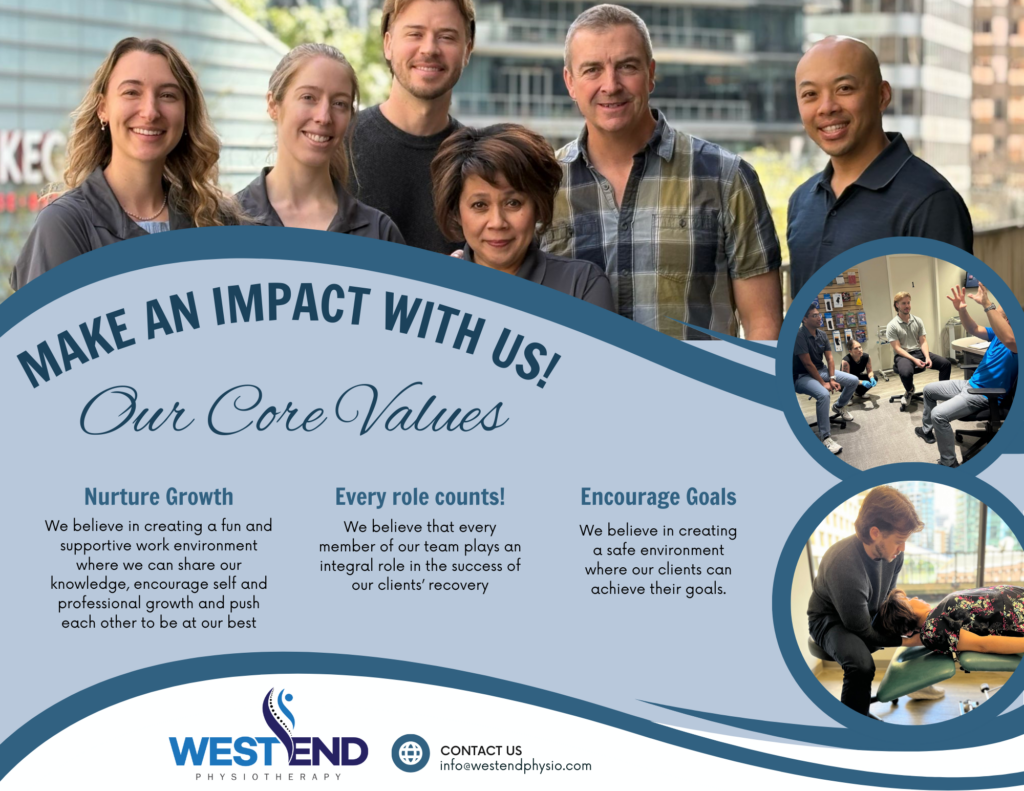West End Physiotherapy Core Values