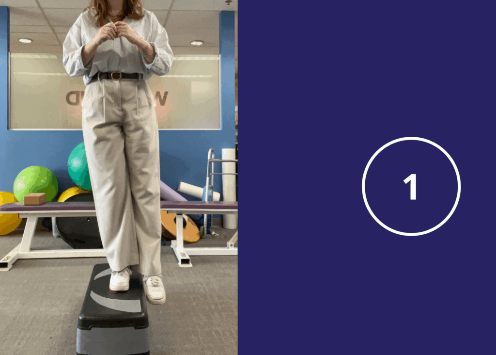 set up lateral step down