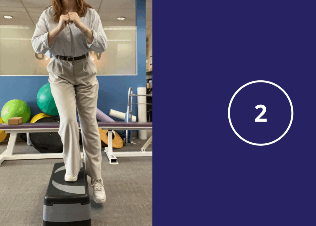 l step down exercise